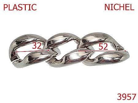 Plastice - 3957/ZA LANT PLASTIC-52-mm---nichel-----