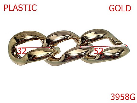 Plastice - 3958G/ZA LANT PLASTIC-52-mm---gold-----