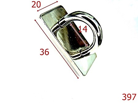 Sustinatori poseta - 397/SUSTINATOR 14MM.-36X20-mm---nichel---3L8--V7