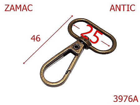 Carabine poseta - 3976A/CARABINA -25-mm---antic---5E3--
