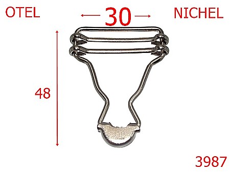 Accesorii confectii - 3987/SISTEM SALOPETA-30-mm---nichel-11C--11C4--