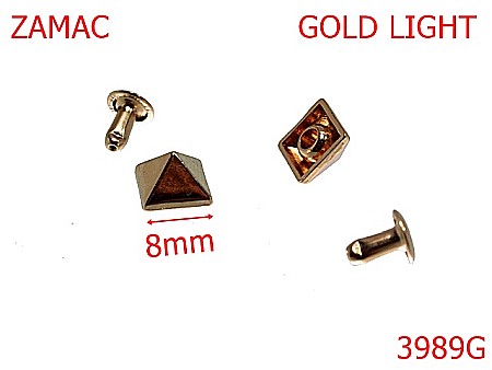Piramide - 3989G/PIRAMIDE-8-mm---gold light--Ai1-Ai8-AO23/AO22--
