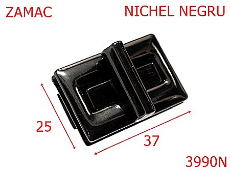 Inchizatori - 3990N/INCHIZATOARE-37X25-mm---nichel negru---13J10--
