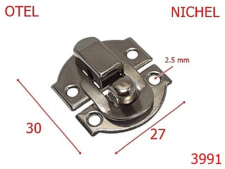 Inchizatori - 3991/INCHIZATOARE CASETA-27X30-mm---nichel---13L2--