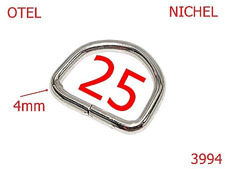 Inele D - 3994/INEL D-25-mm-4-nichel---2D4-2E7--