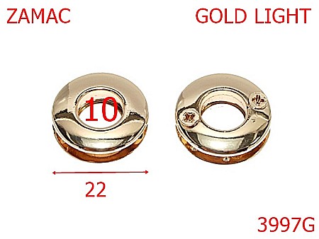 Ocheti - 3997G/OCHET -10-mm---gold light---2G6--