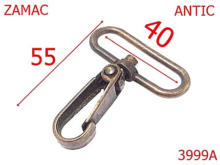 Carabine poseta - 3999A/CARABINA-40-mm---antic--5C2-5C7-5D8--