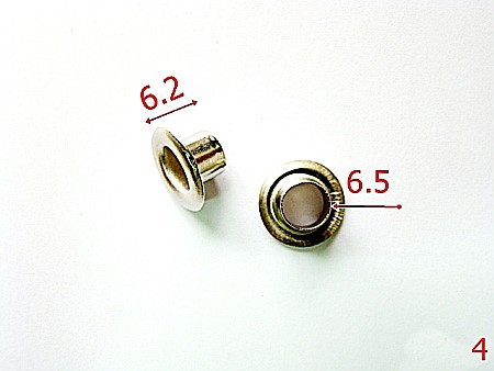 Accesorii metalice pentru marochinarie - 4/OCHET 6.5 MM NIKEL-6.5-mm---nichel---2A8--E2