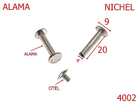 Suruburi fixare - 4002/SURUB FIXARE-20-mm-4-nichel-AC26-AC27----