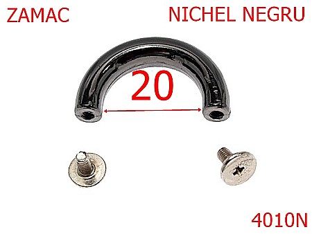 Sustinatori poseta - 4010N/SUSTINATOR POSETA-20-mm---nichel negru---A43--
