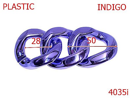 Lant material plastic - 4035i/ZA LANT PLASTIC-50-mm---INDIGO-----