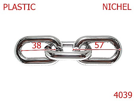 Lant poseta - 4039/ZA LANT PLASTIC-57-mm---nichel-----