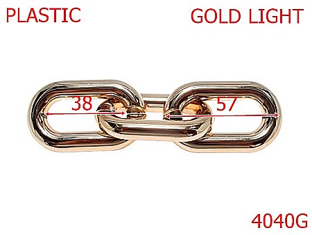 Lant poseta - 4040G/ZA LANT PLASTIC-57-mm---gold light-----
