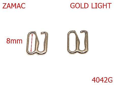 Accesorii confectii - 4042G/CARLIG ELASTIC-8-mm---gold light---AP20--AP21
