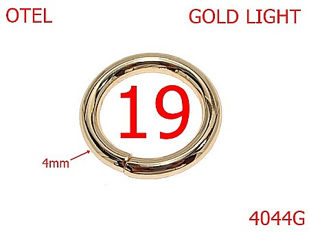 Inele rotunde - 4044G/INEL ROTUND-19-mm-4-gold light-4E.6-4L5-4i5-4G8---