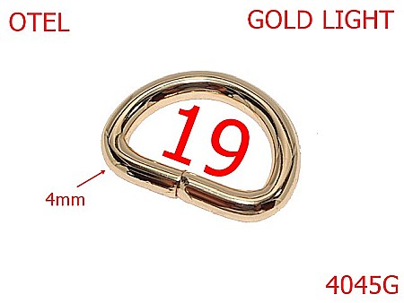 Inele D - 4045G/INEL D-19-mm-4-gold light--3E6-12F17--