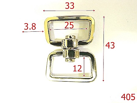 Sustinatori poseta - 405/SUSTINATOR 2,4 CM NIKEL-25-mm---nichel---3K7--