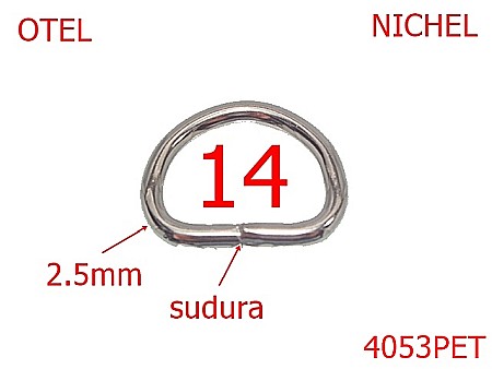 PET - 4053PET/INEL D SUDAT-14-mm-2.5-nichel---AM16/AN19--