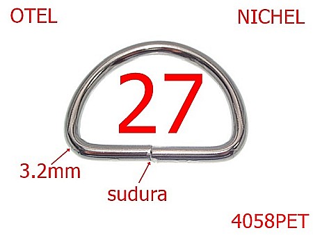 Harnasament - 4058PET/INEL D SUDAT-27-mm-3.2-nichel---AN18--