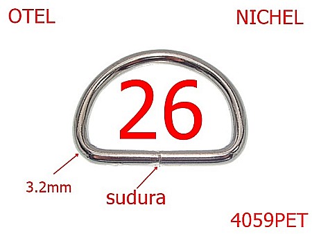 Harnasament - 4059PET/INEL D SUDAT-26-mm-3.2-nichel---AN18--