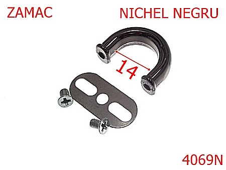 Sustinatori poseta - 4069N/SUSTINATOR POSETA-14-mm---nichel negru-----