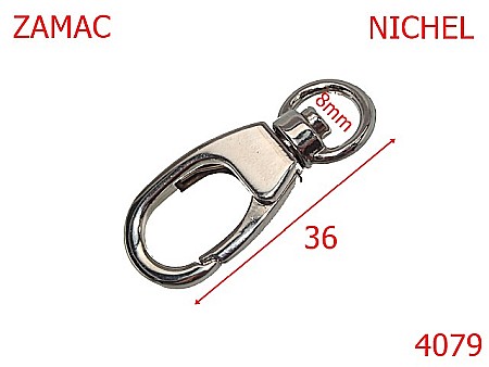 Carabine poseta - 4079/CARABINA POSETA-8-mm-8-nichel-5G10-5S8-5C10---