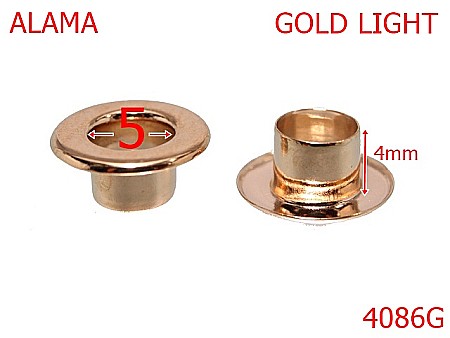 Ocheti - 4086G/OCHET ALAMA-5-mm---gold light-----