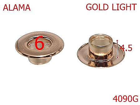 Ocheti - 4090G/OCHET ALAMA-6-mm---gold light-----