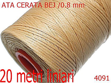 Ata Pentru Cusut - 4092/ATA CERATA -0.8-mm---CAMEL-----