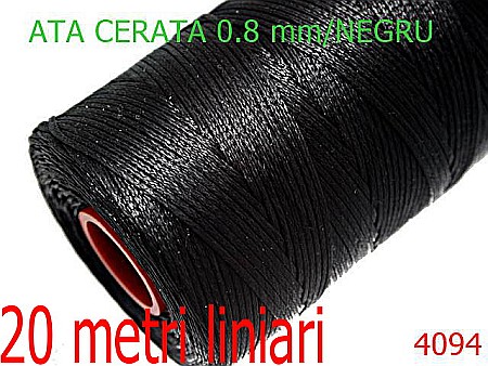 Ata Pentru Cusut - 4094/ATA CERATA -0.8-mm---negru-----
