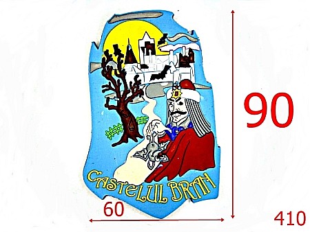 Accesorii metalice pentru marochinarie - 410/MAGNET DRACULA-90X60-mm---PLASTIC---3F7--U27