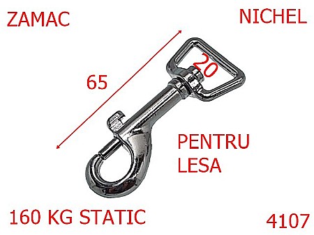 Harnasament - 4107/CARABINA PET-20-mm---nichel---5F6-7F3-7H4--