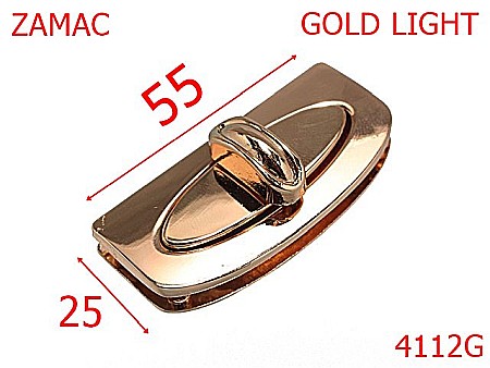 Inchizatori - 4112G/INCHIZATOARE POSETA-55X25-mm---gold light---14E10--