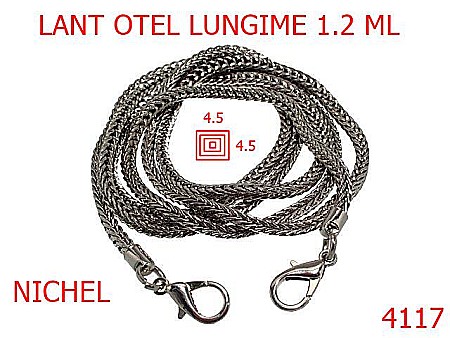 Lant poseta - 4117/LANT  POSETA 1.2 ML-1.2-ML-4.5-nichel-----