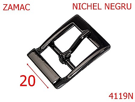 Catarame - 4119N/CATARAMA POSETA-20-mm---nichel negru-7A4-7A6-7A8--7C7-7K6--