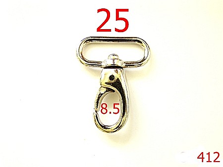 Carabine poseta - 412/CARABINA 25 MM NIKEL-25-mm---nichel---5B1--K22