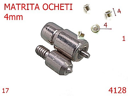 Utilaje - 4128/MATRITA OCHETI -4-mm---nichel-----