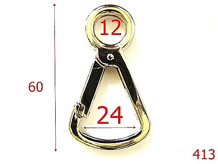 Carabine poseta - 413/CARABINA 12MM SUFLEU LARG 24MM NIKEL-12-mm---nichel-5y9----