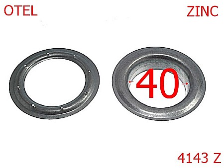 Ocheti metalici draperie si prelate - 4143Z/OCHET PRELATA ZINCAT-40-mm---zinc-----