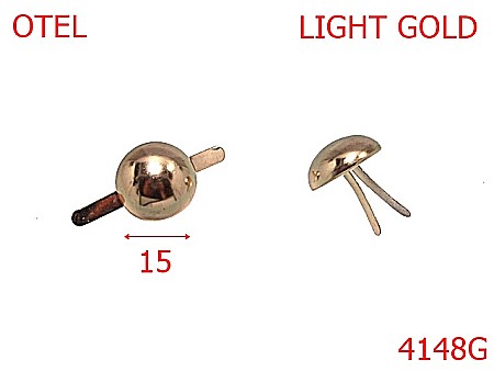 Picioruse fund - 4148G/BUMB ORNAMENTAL-15-mm---gold light---6i7--