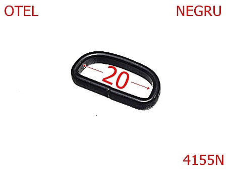 Pasant pafta - 4155N/PASANT PAFTA-20-mm---negru---6F7--