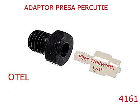 Utilaje - 4161/ADAPTOR DISPOZITIVE PRESA-1/4-Inch---negru-----