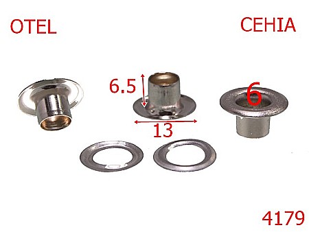 Ocheti - 4179/Ochet marochinarie Cehia -6-mm-otel---nichel-15B6----