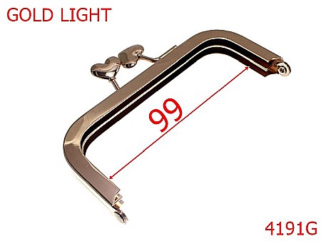 Rame poseta - 4191G/Rama mica pentru portofel-99-mm-otel---gold light-----
