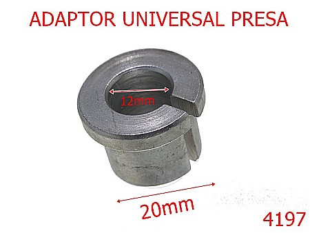 Utilaje - 4197/Adaptor universal presa manuala-12-mm-otel---nichel-----