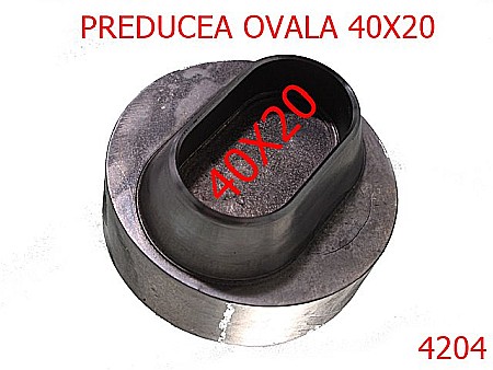Utilaje - 4204/Preducea otel forma ovala-40-mm-otel--negru-----