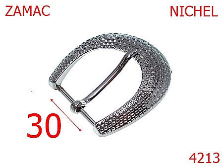 Catarame curea dama - 4213/Catarama marochinarie curea dama -30-mm-zamac--nichel-----