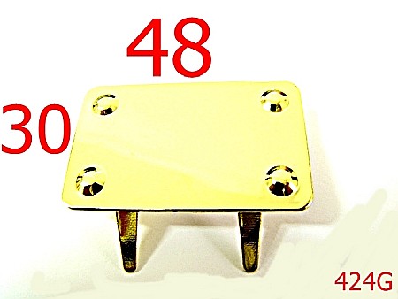 Placute ornamentale - 424G/PLACUTA INSCRIPTIONABILA 48*30-48x30-mm---gold-15A7--15A7--G22