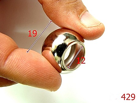 Clopotei ornamentali - 429/CLOPOTEL SNUR NIKEL-19-mm---nichel-15A6--15A5-15A6-4C-