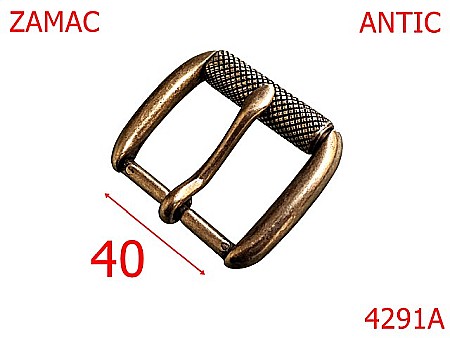 Catarame - 4291A/Catarama jeans curea barbateasca -40-mm-zamac--antic-----